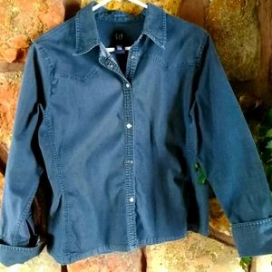 Gap Western Snap Down Shirt